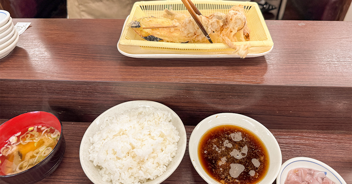 だるまの天ぷら定食
