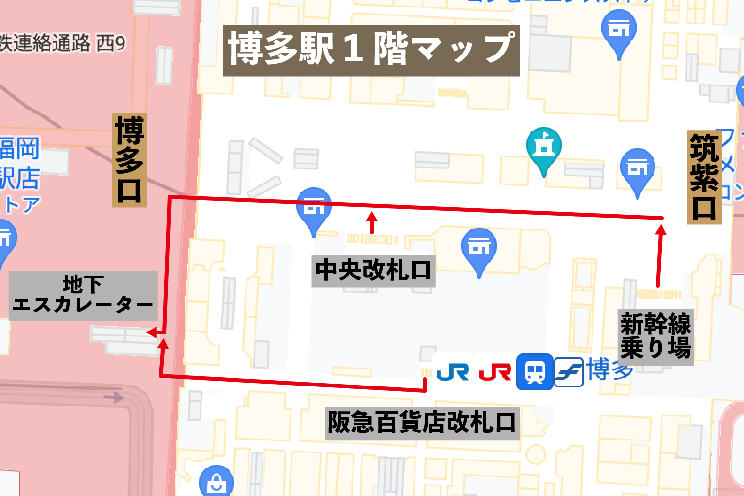 博多駅地下送迎場・駐車場|行き方や駐車料金 詳細情報2