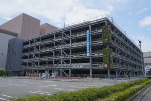 マリンメッセ福岡・国際会議場第1駐車場の外観