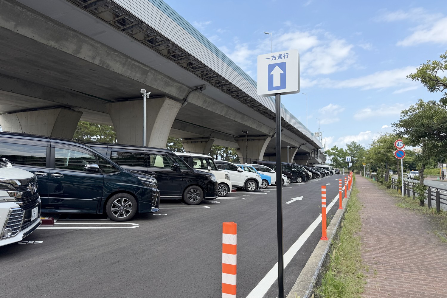 駐車区画の様子