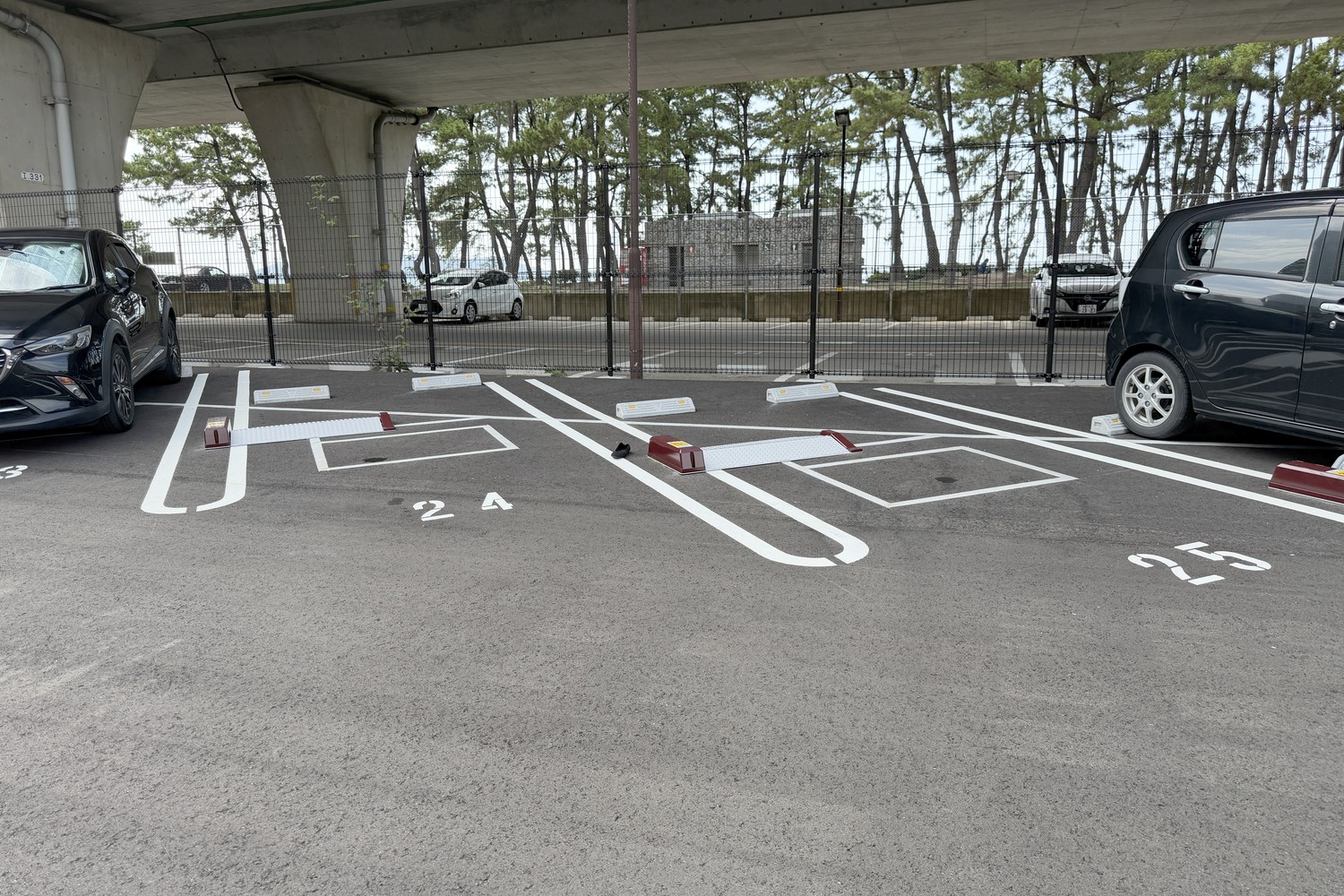 駐車区画の様子(区画番号)