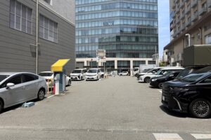 中洲口パーキングの全景
