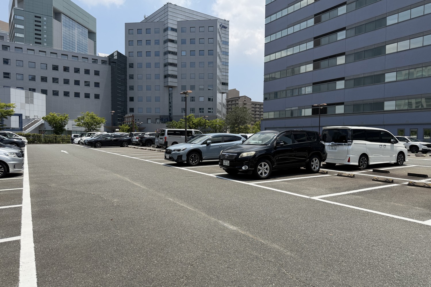 駐車場の全景