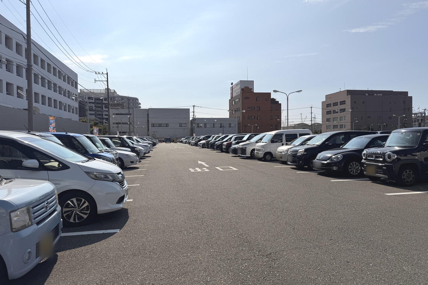 ボートレース福岡第2駐車場の駐車エリア