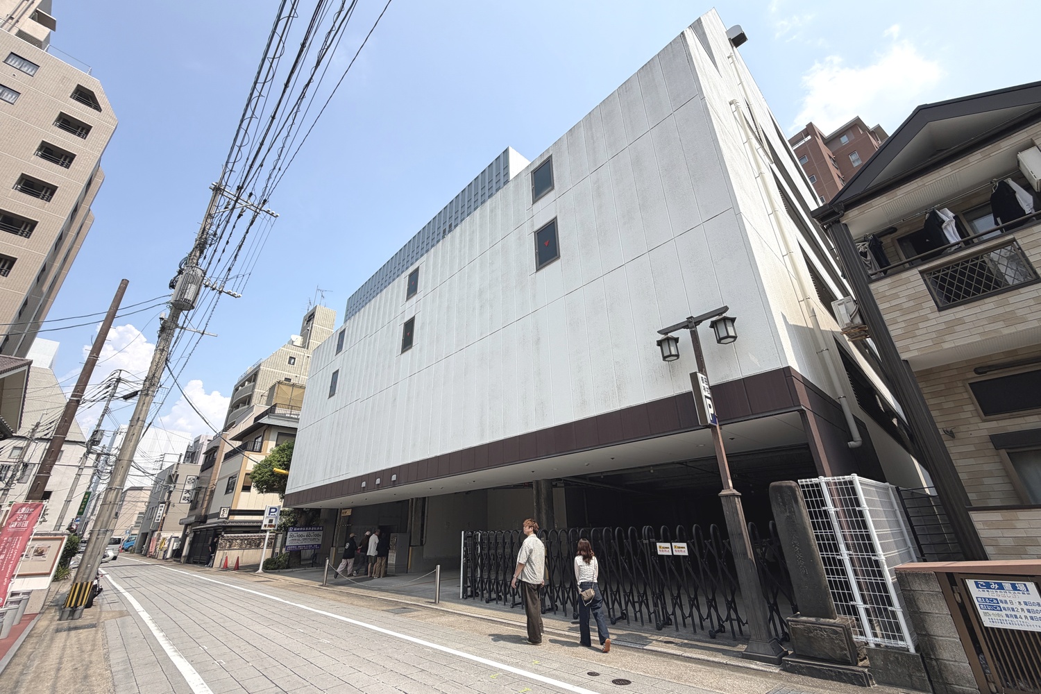 櫛田神社参拝者駐車場の全景