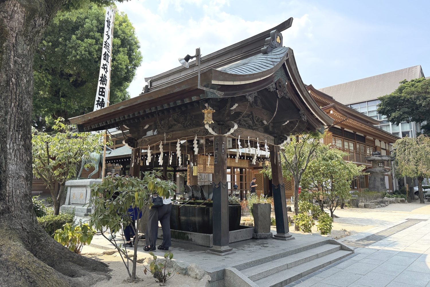 櫛田神社の手水舎
