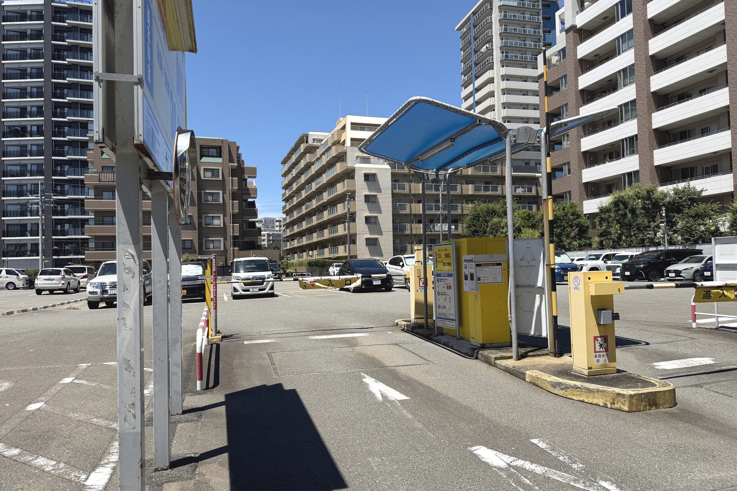 タイムズ大濠南の入庫ゲート