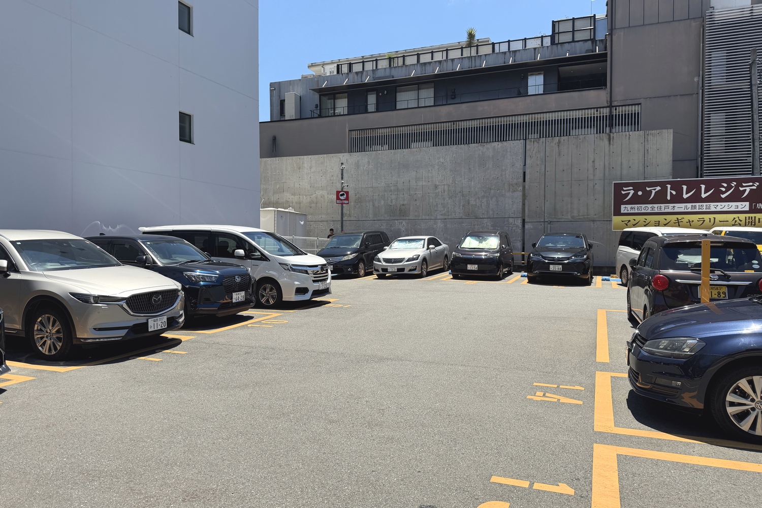 タイムスペース大濠公園第1駐車場の駐車スペース