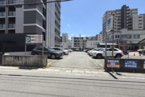 TS有料駐車場の全景