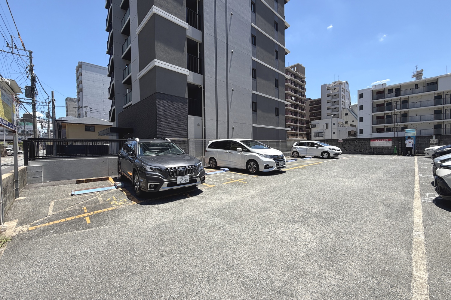 TS有料駐車場の駐車エリア