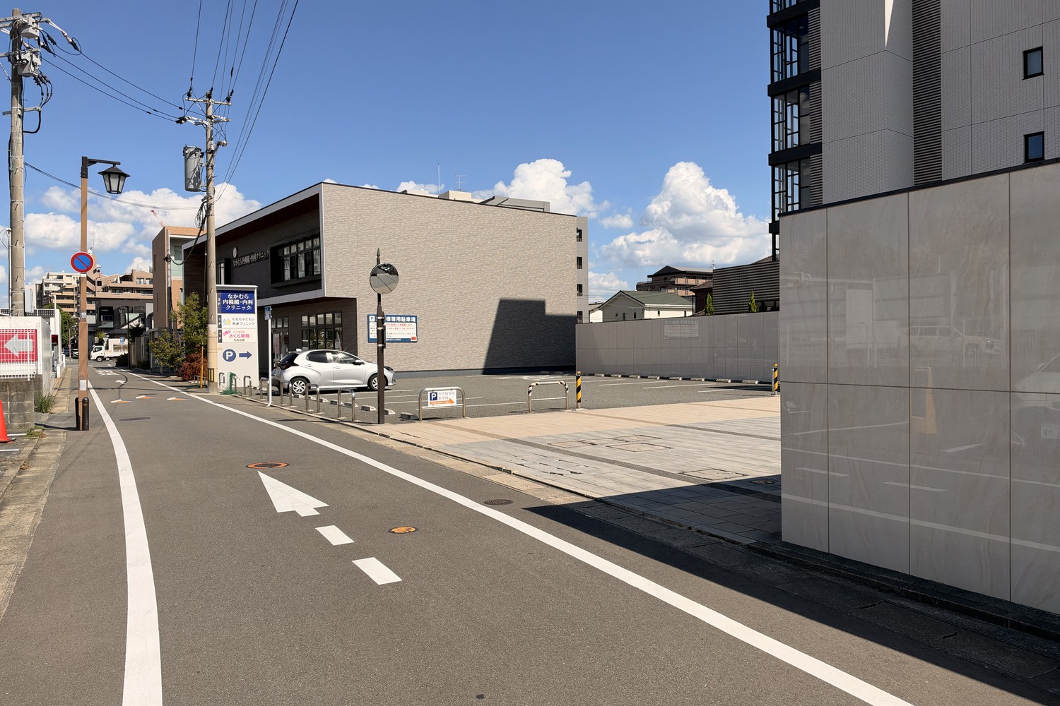 タイムズ福岡ドーム南第2の駐車場の入り口