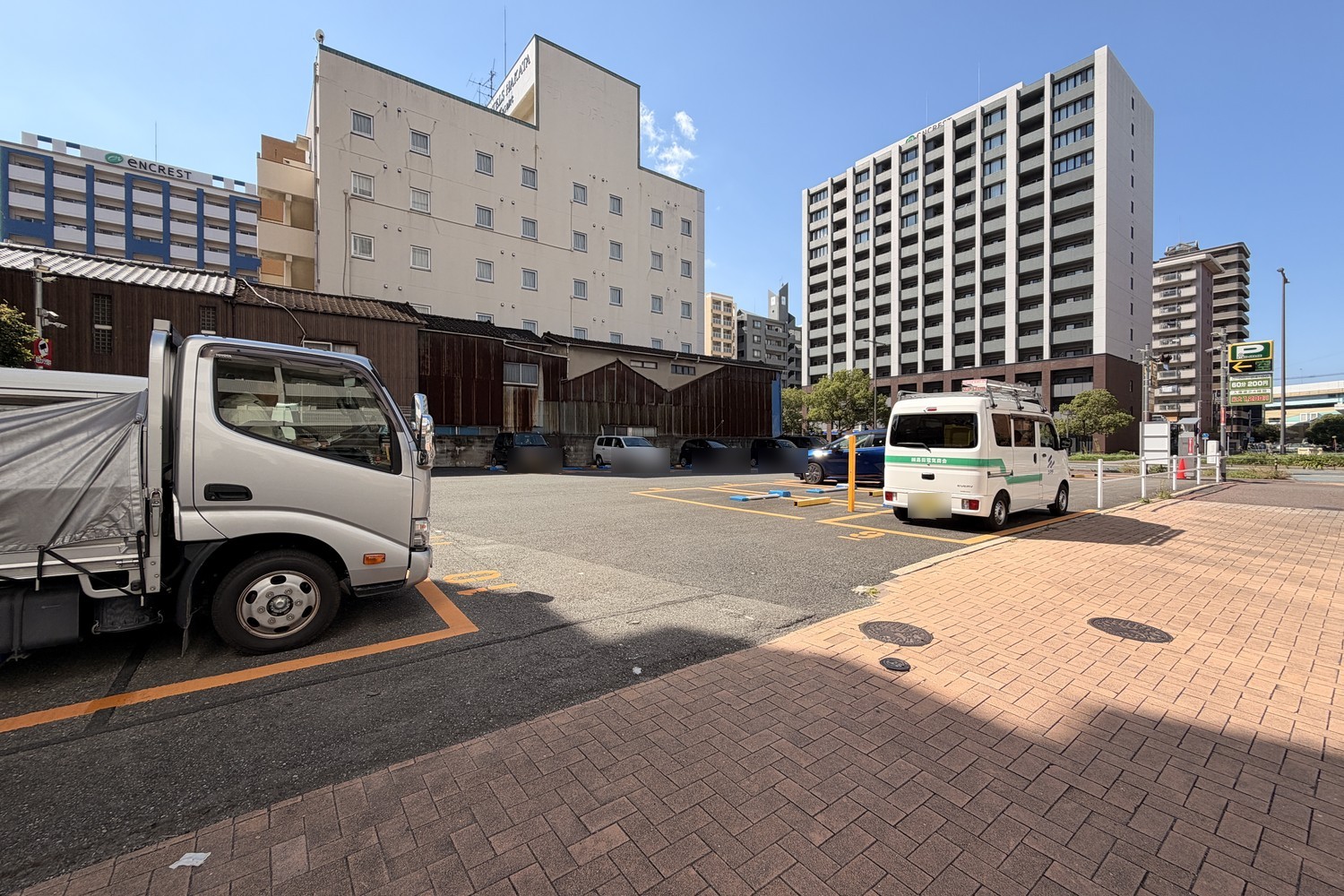 タイムスペース築港本町第6駐車場の外観(別アングル)